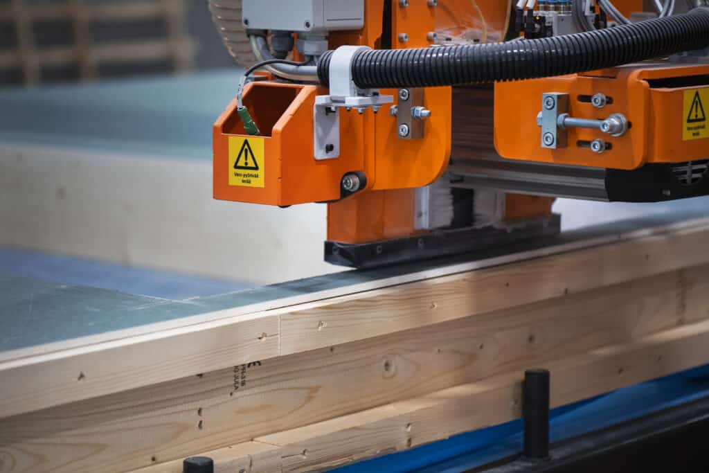 Sievin elementtitehtaan puuntyöstökuva